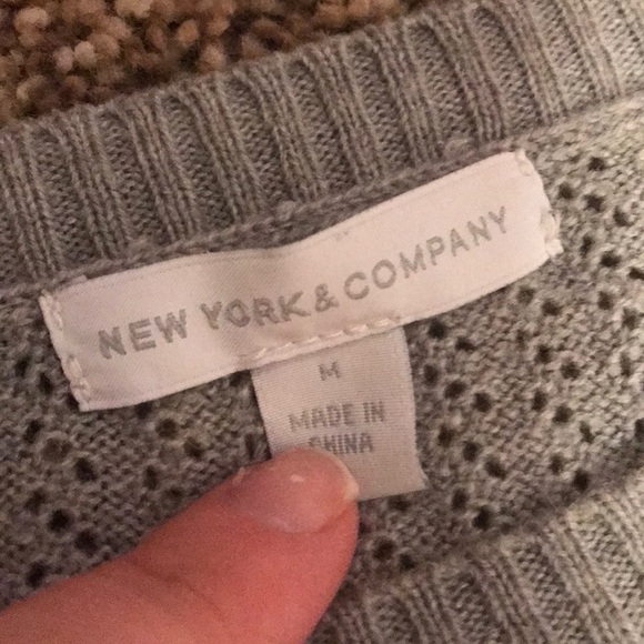 Gray New York and Company sweater - Picture 3 of 5